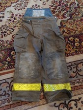 Retired Firefighter Gear Turnout Pants FIRE USED Size 38 X 27 SHELL ONLY!!