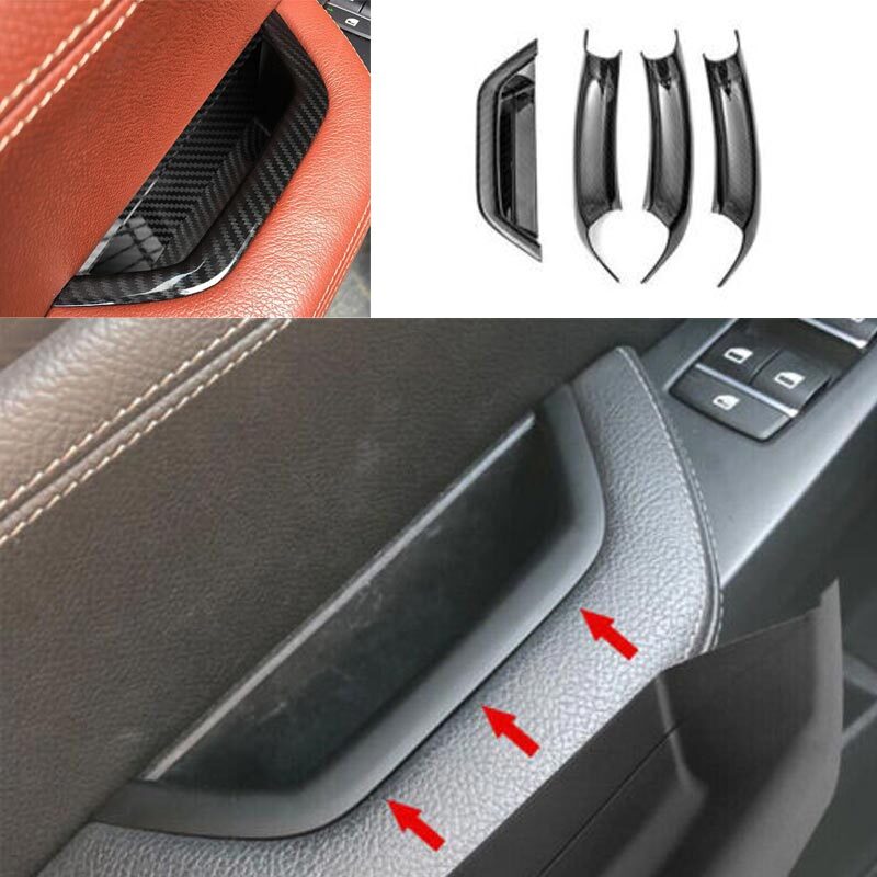 ABS Carbon Fiber Inner Door Armrest Cover Trim 4PCS For BMW X3 F25 X4 20112017 eBay