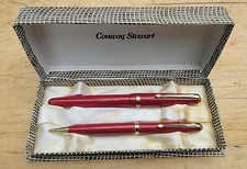 New Vintage NOS Conway Stewart 57 Fountain Pen  & Pencil MEDIUM 14K Nib