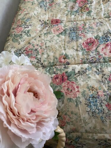 Ralph Lauren BRITTANY King COMFORTER Beige FLORAL Roses VINTAGE Excellent Rare - Picture 5 of 10