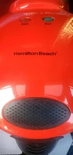HAMILTON BEACH SANDWICH TOASTER  ST25  RED    Round 25409 6 Triangles
