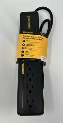 7 Outlet Energy Saving Advanced Power Strip Made By PlugLoad Heavy Duty New