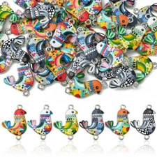 50Pcs Bird Links Connector Flying Dangle Charm for Craft Jewelry Making Pendant