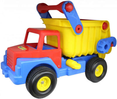 WADER Truck No. 1 Lastwagen LKW Kipper mit Gummireifen