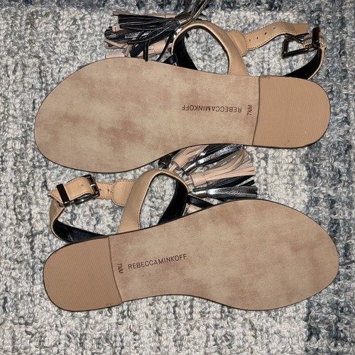 NWOBox  REBECCA MINKOFF TASSEL LEATHER  SANDALS 7.5 M - Bild 3 von 4