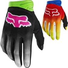 NEW FOX RACING MEN'S DIRTPAW FYCE GLOVES MULTI & BLUE / RED MX MOTOCROSS DIRT 