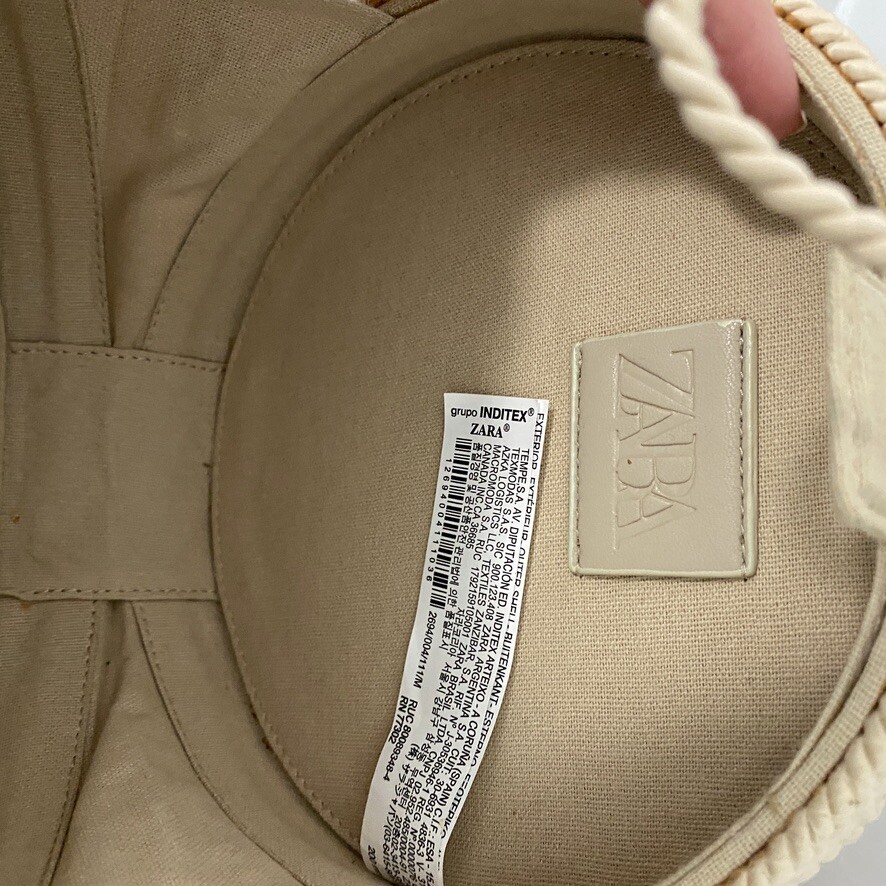 Zara Basket Weave Crossbody Purse Gem