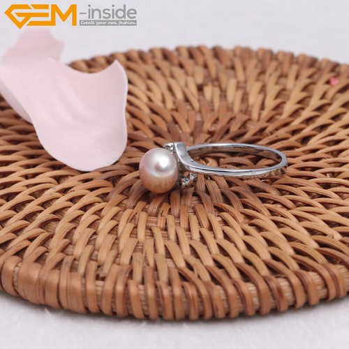 Anillo de Perlas Vintage - Perla Genuina con Banda Chapada en Oro, Joyería Elegante para Wo - Imagen 6 de 7