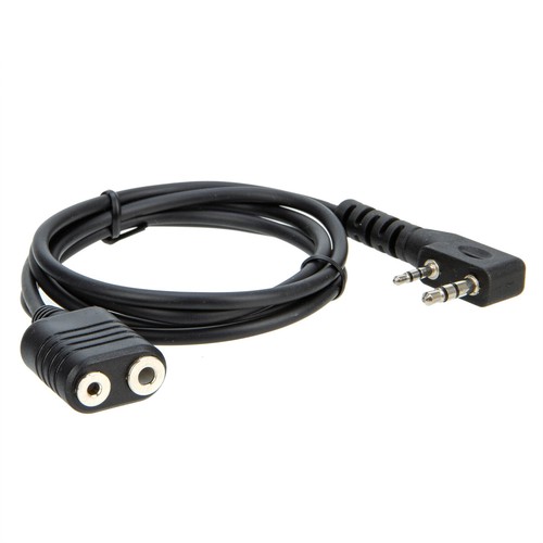 K Type 2 Pin Głośnik Mikrofon Przedłużacz słuchawki do BaoFeng UV-5R BF-888s - Zdjęcie 5 z 6