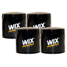 Wix Set of 4 Engine Oil Filters Spin-On For Chrysler Dodge Ford Jeep Mitsubishi