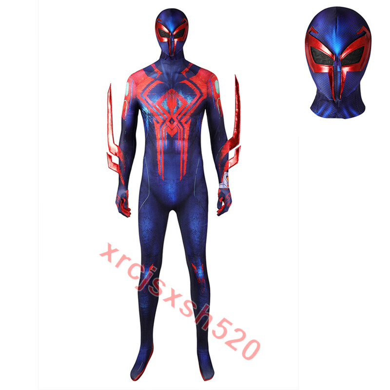 2099 Across Spider Verse Spiderman Jumpsuit Cosplay Costume Bodysuits Halloween