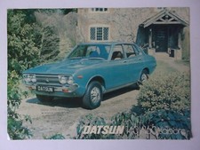 DATSUN VIOLET 140J & 160J SALOONS orig 1977 UK Mkt Sales Leaflet Brochure