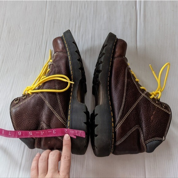 Dr.Martens Mens 8A07 High Top Leather Chunky Platform Boots shoes sz 9 DOC MARTENS 8A07 Brown Leather Chunky Chonky Platform High  main image 2