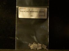 "New" Model Train 12 Railroad Warning" signs HO scale for Layout Details