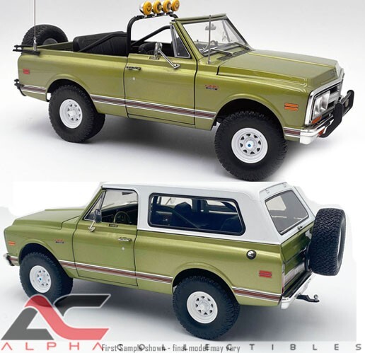 ACME A1807714 1:18 1972 GMC JIMMY 4X4 KC ХАЙЛАЙТЕР СРЕДНЕ-ОЛИВКОВЫЙ ПОЛИ