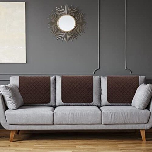 1Set Recliner Sofa Headrest Protector Sofa Armrest Headrest Cover With Pockets - Picture 8 of 32