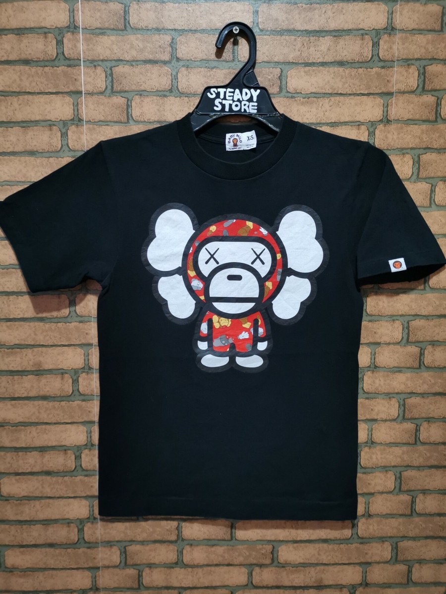 100% AUTH BAPE X KAWS BABY MILO BY BATHING APE T SHIRT XS 100% AUTH BAPE X KAWS BABY MILO BY BATHING APE T SHIRT XS