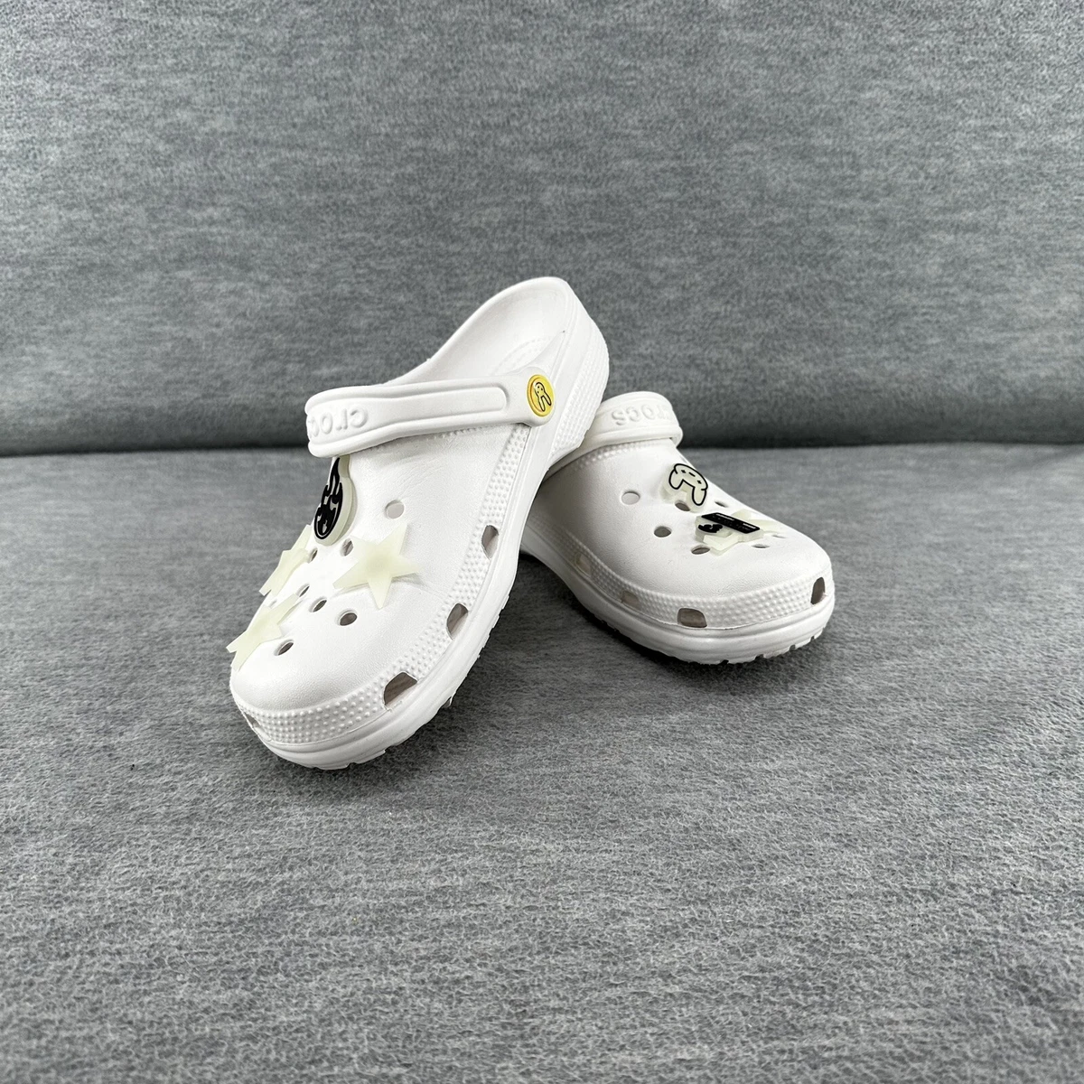 Bad Bunny x Crocs White Glow in the Dark with Charms M 6/W8 (B3