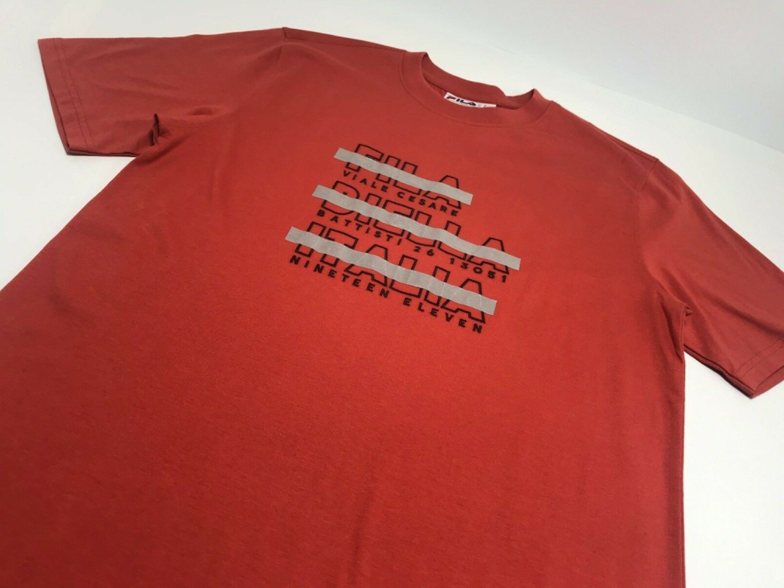 T shirt uomo Fila rossa manica corta