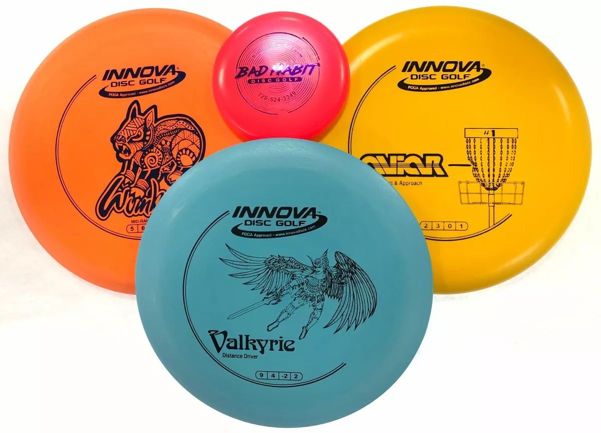 NEW FRISBEE DISC GOLF INNOVA BUILD YOUR OWN 3 PACK DX STARTER SET W/ MINI  MARKER