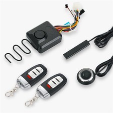 For Motorcycle Smart Remote Key Switch Push Button Anti-theft Alarm System 12V