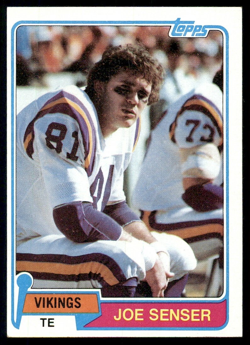 1981 Topps A Joe Senser #217 RC NM-MT / Better Minnesota Vikings | eBay