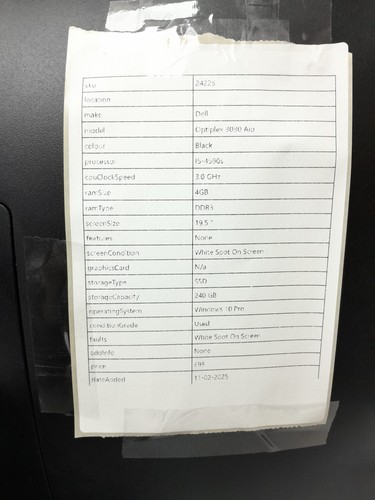 Dell Windows AIO PC Optiplex 3030 Aio - I5-4590s @ 3.0 - 4GB RAM - 19.5" - 24... - 第 6/6 張圖片