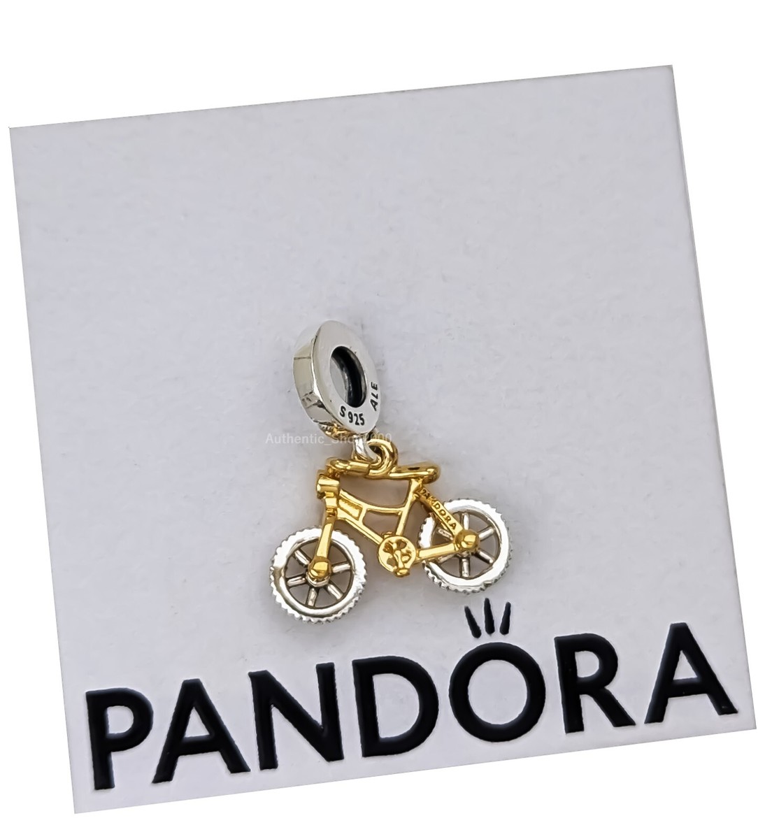 New 100% Authentic PANDORA 14k Spinning Wheels Bicycle