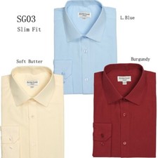 Men's Quality Basic Dress Shirt Mordern Fit By Fortino Landi SG03