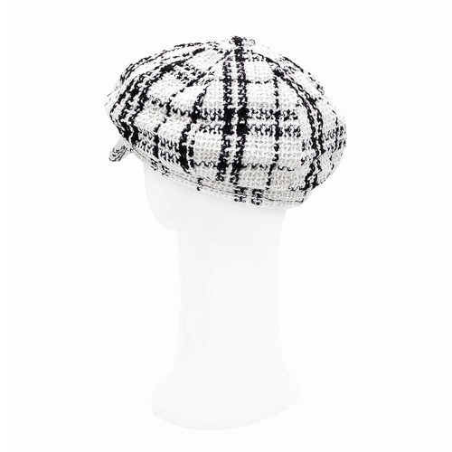 Women's Classic Retro Plaid Newsboy Cap Visor Gatsby Cabbie Hat - Picture 10 of 11