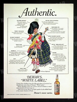Dewar's White Label Scotch Whiskey 1979 Print Magazine Ad Alcohol Poster ADVERT