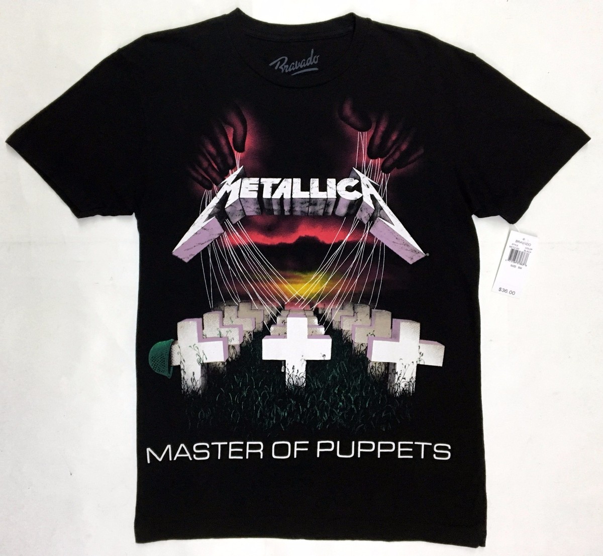 Metallica MASTER OF PUPPETS T-Shirt NWT 100% Authentic Front