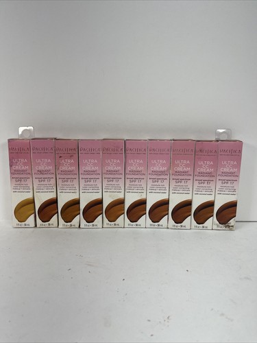Pacifica Ultra CC Cream Radiant Foundation 1 fl oz Lot Of 10 Exp 10/23 + 01/24 - 第 1/7 張圖片