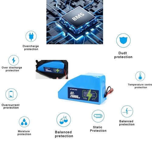 H HAILONG 52v 20ah ebike battery H HAILONG Electric Battery for 200W-1500W Ebike - Picture 3 of 6