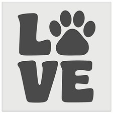 Love Stacked Paw Print Wall Cookie DIY Craft Reusable Stencil