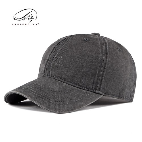 Classic Baseball Cap Washed Cotton Trucker Hat Plain Blank Curved Visor Unisex - Picture 25 of 26