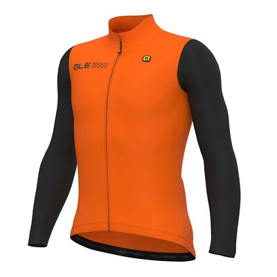 ALE Herren Radtrikot - Fondo 2.0 Solid - Langarm, Fluo Orange L23015529