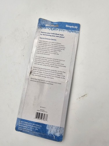 Simplicity Denim Distresser Rasp Tool-New In Package - Picture 4 of 5