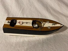 Vintage Battery Operated Toy Boat Japan O-50