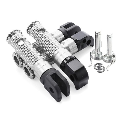 CNC Front & Rear Front Foot Pegs Adapters For YAMAHA FZ07 FZ09 FZ10 FZ6 FZ1 FZ8 - Foto 7 di 19