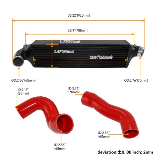 Competition Intercooler Kit For Honda Civic Type R FK2 2.0L Turbo 2015-2017 - Picture 4 of 10