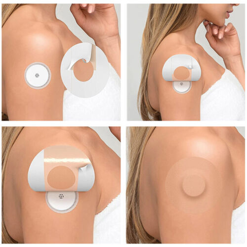 5Pcs Sensor Patches Adhesive Fixed Patches CGM Latex Hypoallergenic Waterproof-_