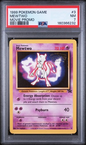 Mewtwo graded PSA 7 for sale on eBay