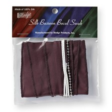 Hodge Silk Bassoon Bocal Swab - Burgundy