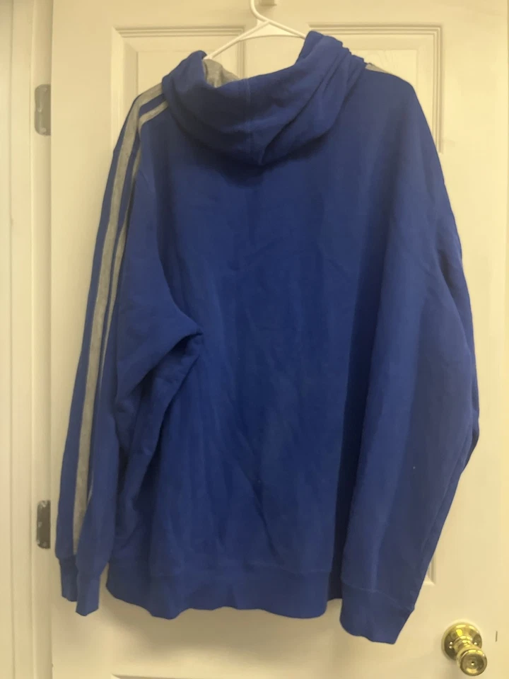 Sudadera con capucha Starter para hombre azul gris Pullover ropa deportiva 3XL Foto 3 de 3