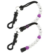 2Pcs Reusable Golf Stroke Counters Portable Outdoor Scoring Chains Purple