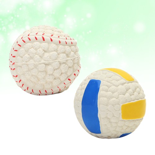 2pcs Pet Dog Ball Chew Toys Teething Toys Dog Bite Resistance Latex Ball Toy - Picture 3 of 12