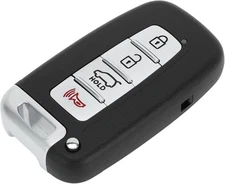 X AUTOHAUX Key Shell Case Keyless Entry Remote Fob Black, Silver Tone 