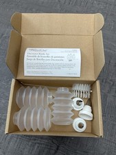 Pampered Chef Decorator Bottle Set #1585 3 Bottles Tips & Brush w/ Box 2006
