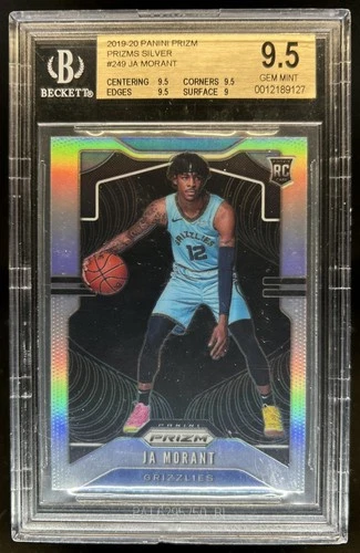 2019-20 Panini Prizm Ja Morant RC Prizm Silver Rookie #249 Grizzlies BGS 9.5
